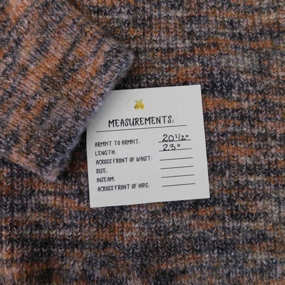 MADEWELL Space-Dye Eaton Puff-Sleeve Pullover Sweater Marled Plum Purple X-Large - Picture 14 of 14